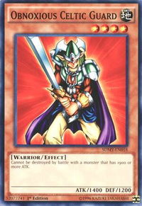 Obnoxious Celtic Guard - Structure Deck: Yugi Muto (SDMY) #SDMY-EN018 - Common / Short Print YuGiOh Trading Card
