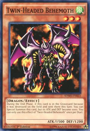 Twin-Headed Behemoth trading card from Structure Deck: Yugi Muto Twin-Headed Behemoth - Structure Deck: Yugi Muto YuGiOh trading card