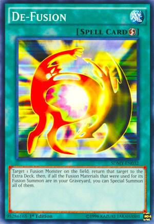 De-Fusion trading card from Structure Deck: Yugi Muto De-Fusion - Structure Deck: Yugi Muto YuGiOh trading card