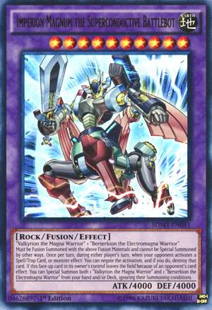 Imperion Magnum the Superconductive Battlebot - Structure Deck: Yugi Muto YuGiOh trading card