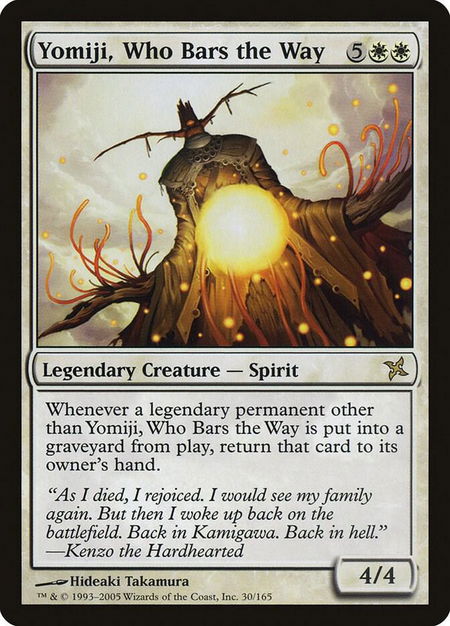 Yomiji, Who Bars the Way - Betrayers of Kamigawa Magic: The Gathering trading card