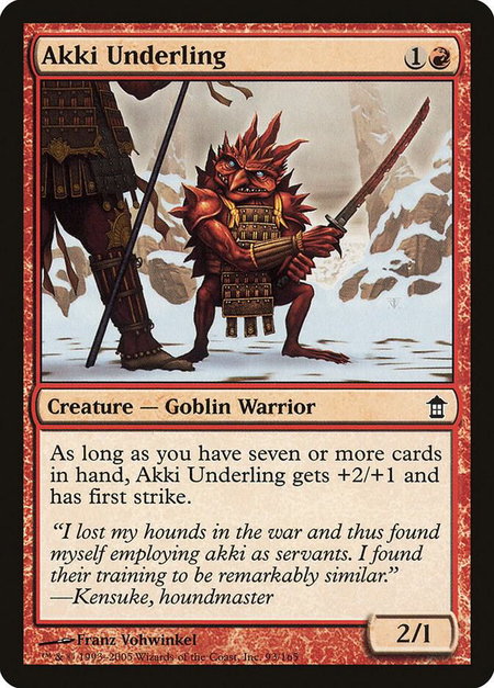 Akki Underling - Saviors of Kamigawa Magic: The Gathering trading card