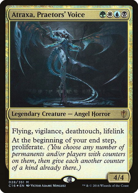 Atraxa, Praetors' Voice - Commander 2016 Magic: The Gathering trading card