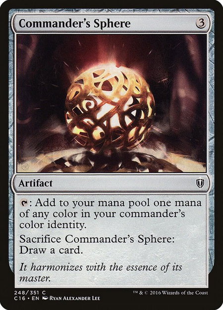 Commander's Sphere - Commander 2016 Magic: The Gathering trading card