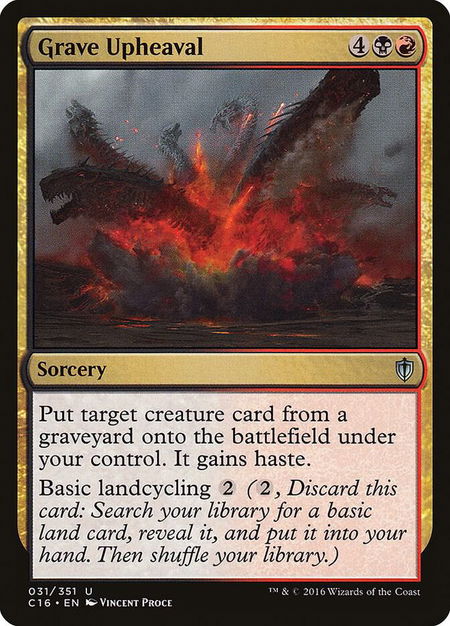 Grave Upheaval - Commander 2016 Magic: The Gathering trading card