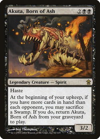 Akuta, Born of Ash - Saviors of Kamigawa (SOK) #61 - Rare Magic: The Gathering Trading Card