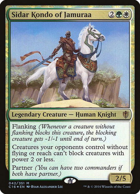 Sidar Kondo of Jamuraa - Commander 2016 Magic: The Gathering trading card