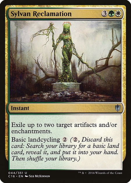 Sylvan Reclamation - Commander 2016 Magic: The Gathering trading card