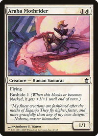 Araba Mothrider - Saviors of Kamigawa (SOK) #2 - Common Magic: The Gathering Trading Card