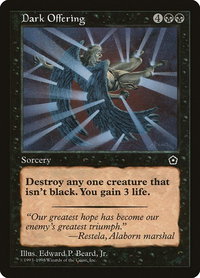 Dark Offering - Portal Second Age (P02) #72 - Uncommon Magic: The Gathering Trading Card