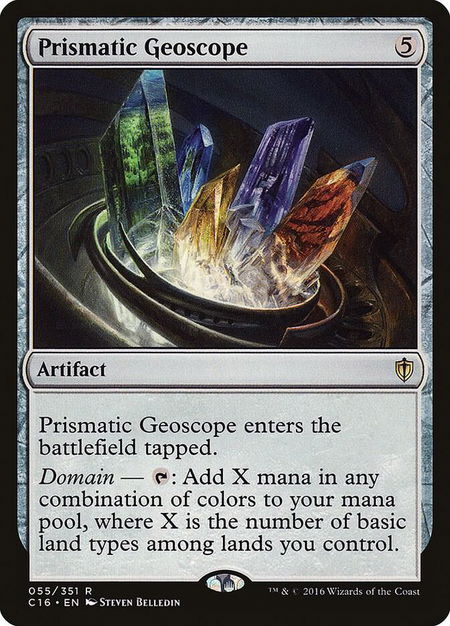 Prismatic Geoscope - Commander 2016 Magic: The Gathering trading card