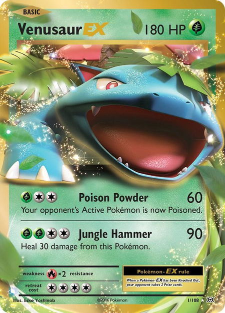 Venusaur EX - XY - Evolutions Pokémon trading card