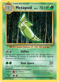 Metapod - XY - Evolutions (EVO) #4/108 - Uncommon Pokémon Trading Card