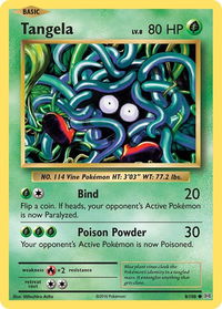 Tangela - XY - Evolutions (EVO) #8/108 - Common Pokémon Trading Card