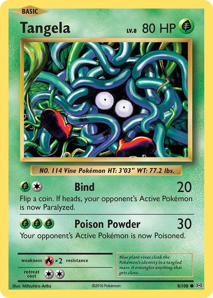 Tangela - XY - Evolutions Pokémon trading card