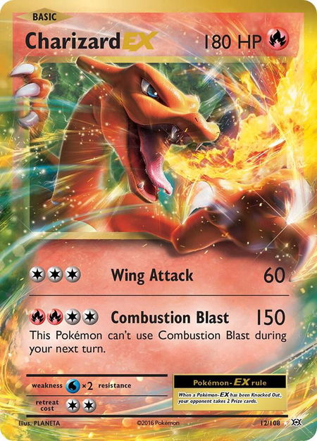 Charizard EX - XY - Evolutions Pokémon trading card