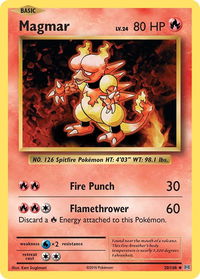 Magmar - XY - Evolutions (EVO) #20/108 - Uncommon Pokémon Trading Card