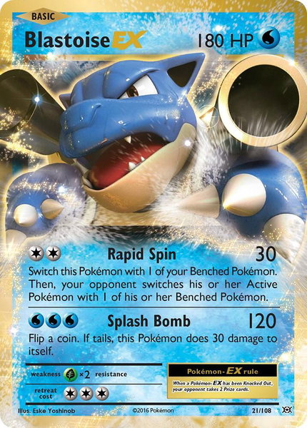 Blastoise EX - XY - Evolutions Pokémon trading card