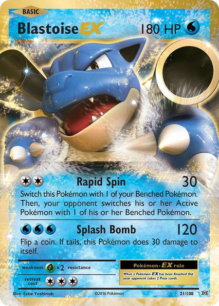 Blastoise EX - XY - Evolutions Pokémon trading card