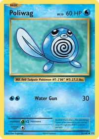 Poliwag - XY - Evolutions (EVO) #23/108 - Common Pokémon Trading Card