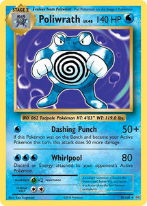 Poliwrath - XY - Evolutions (EVO) #25/108 - Holo Rare Pokémon Trading Card
