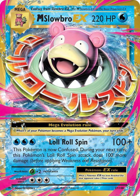 M Slowbro EX - XY - Evolutions Pokémon trading card