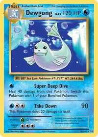 Dewgong - XY - Evolutions (EVO) #29/108 - Rare Pokémon Trading Card