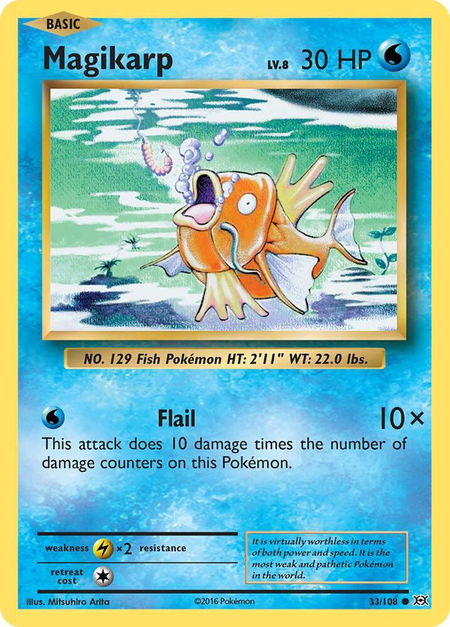 Magikarp - XY - Evolutions Pokémon trading card