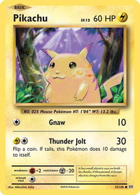 Pikachu - XY - Evolutions (EVO) #35/108 - Common Pokémon Trading Card