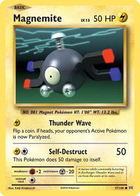 Magnemite - XY - Evolutions (EVO) #37/108 - Common Pokémon Trading Card