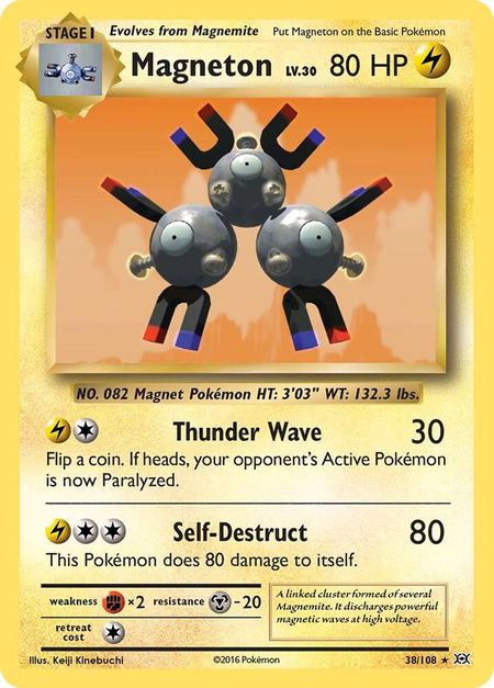 Magneton - XY - Evolutions Pokémon trading card