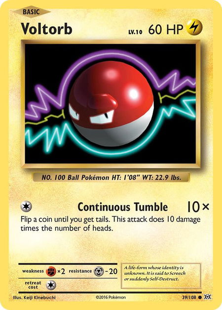 Voltorb - XY - Evolutions Pokémon trading card