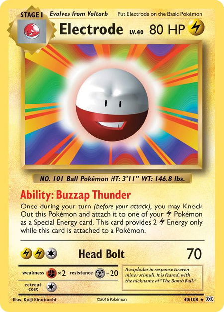 Electrode - XY - Evolutions Pokémon trading card