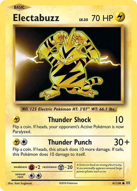 Electabuzz - XY - Evolutions Pokémon trading card