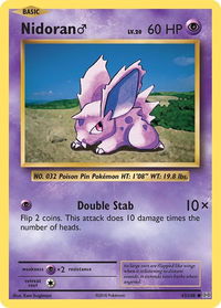 Nidoran M - XY - Evolutions (EVO) #43/108 - Common Pokémon Trading Card