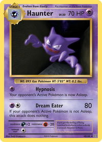 Haunter - XY - Evolutions (EVO) #48/108 - Uncommon Pokémon Trading Card