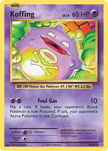 Koffing - XY - Evolutions (EVO) #50/108 - Uncommon Pokémon Trading Card