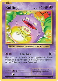 Koffing - XY - Evolutions (EVO) #50/108 - Uncommon Pokémon Trading Card
