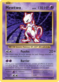 Mewtwo - XY - Evolutions (EVO) #51/108 - Rare Pokémon Trading Card