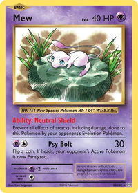 Mew - XY - Evolutions (EVO) #53/108 - Holo Rare Pokémon Trading Card