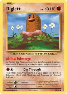 Diglett - XY - Evolutions (EVO) #55/108 - Common Pokémon Trading Card
