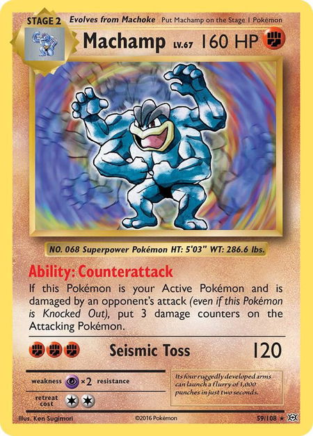 Machamp - XY - Evolutions Pokémon trading card