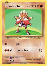 Hitmonchan - XY - Evolutions (EVO) #62/108 - Holo Rare Pokémon Trading Card
