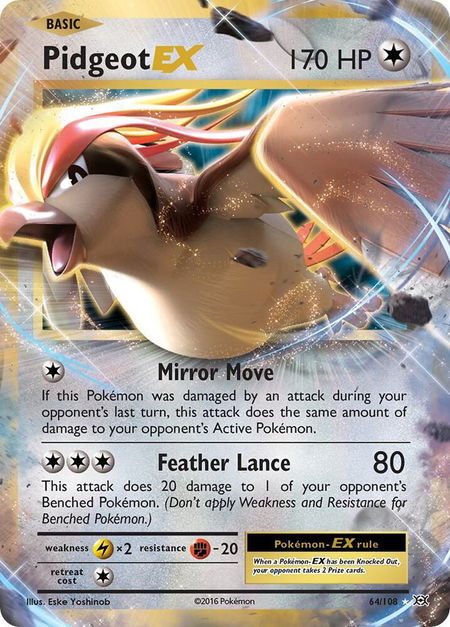 Pidgeot EX - XY - Evolutions Pokémon trading card