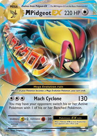 M Pidgeot EX - XY - Evolutions (EVO) #65/108 - Ultra Rare Pokémon Trading Card