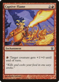 Captive Flame - Saviors of Kamigawa (SOK) #96 - Uncommon Magic: The Gathering Trading Card