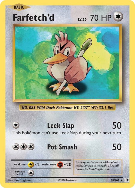 Farfetch'd - XY - Evolutions Pokémon trading card