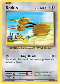 Doduo - XY - Evolutions (EVO) #69/108 - Common Pokémon Trading Card