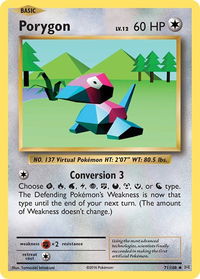 Porygon - XY - Evolutions (EVO) #71/108 - Uncommon Pokémon Trading Card