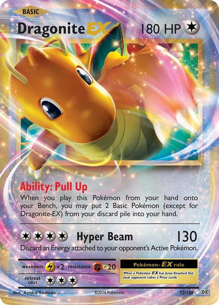 Dragonite EX - XY - Evolutions Pokémon trading card